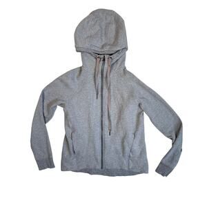 Lululemon Gray Full Zip Hoodie Jacket Fleece Please Womens 8